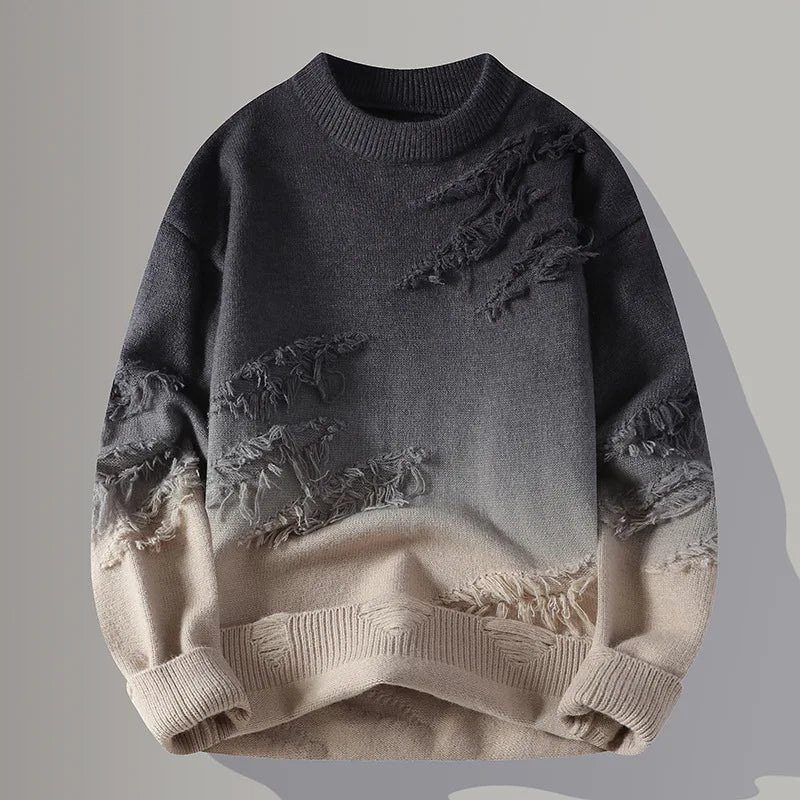 Gradient Crew Neck Pullover for Men | Darius
