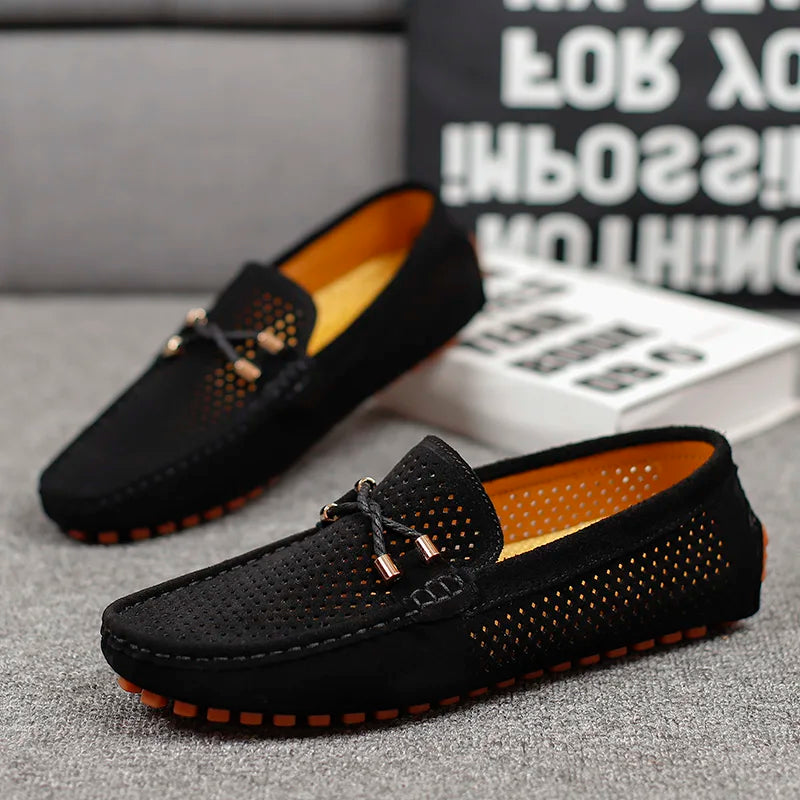 Perforated Slip-On Loafers For Men | Alessio