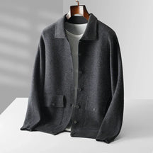 Collared Button Front Cardigan for Men | Lorenzo