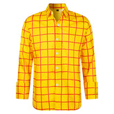 Long Sleeve Plaid Button Shirt For Men | Marvin