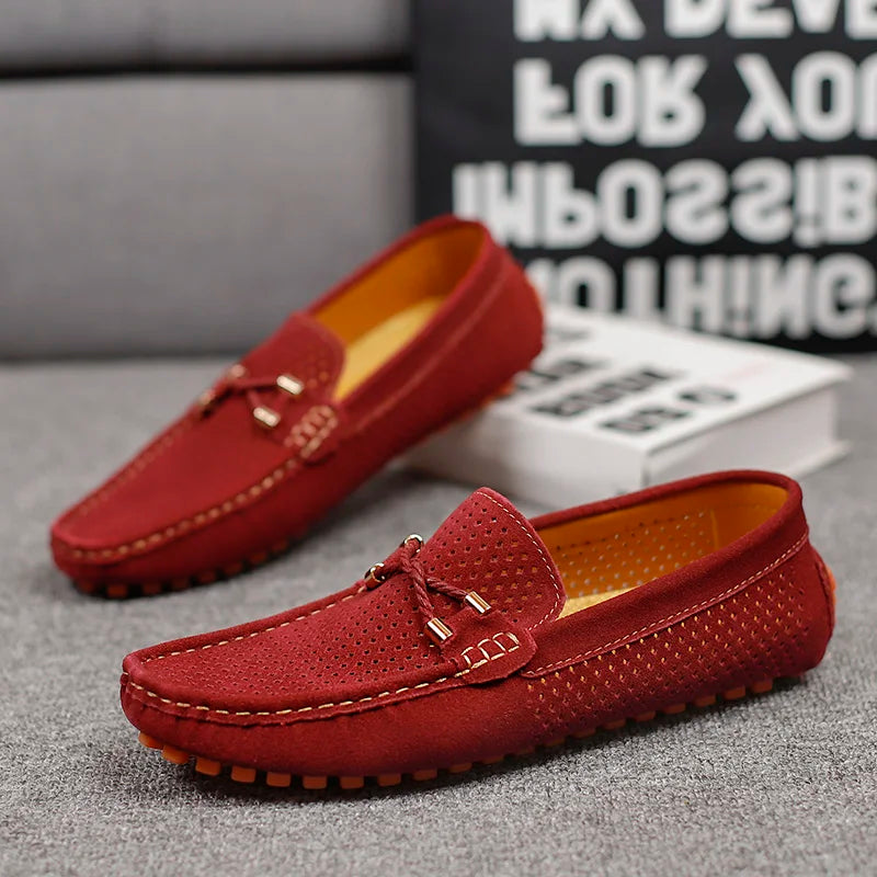 Perforated Slip-On Loafers For Men | Alessio