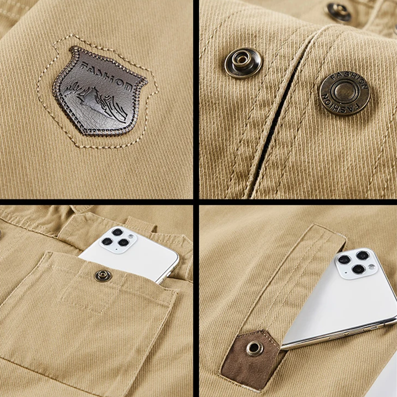 Classic Multi Pocket Field Jacket For Men | Brixton