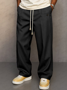 Relaxed Drawstring Trousers For Men | Caelan