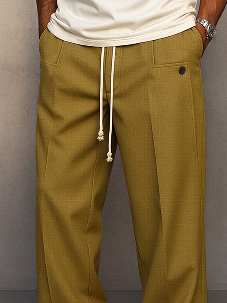 Relaxed Drawstring Trousers For Men | Caelan