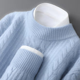 Cable Knit Crew Neck Sweater for Men | Evander