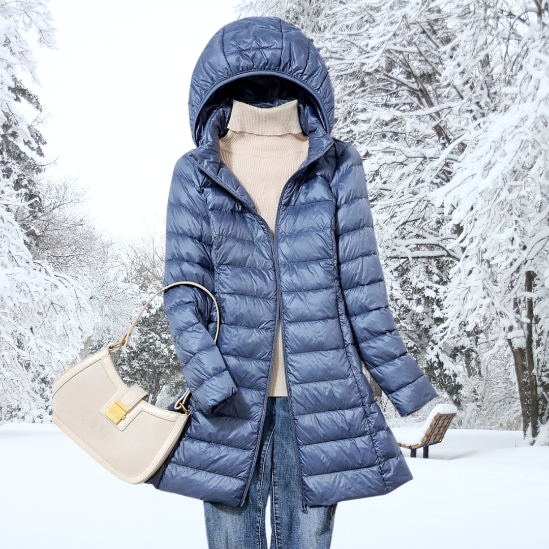 Lightweight Hooded Puffer Coat For Women | Arlena
