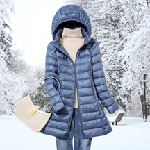 Lightweight Hooded Puffer Coat For Women | Arlena