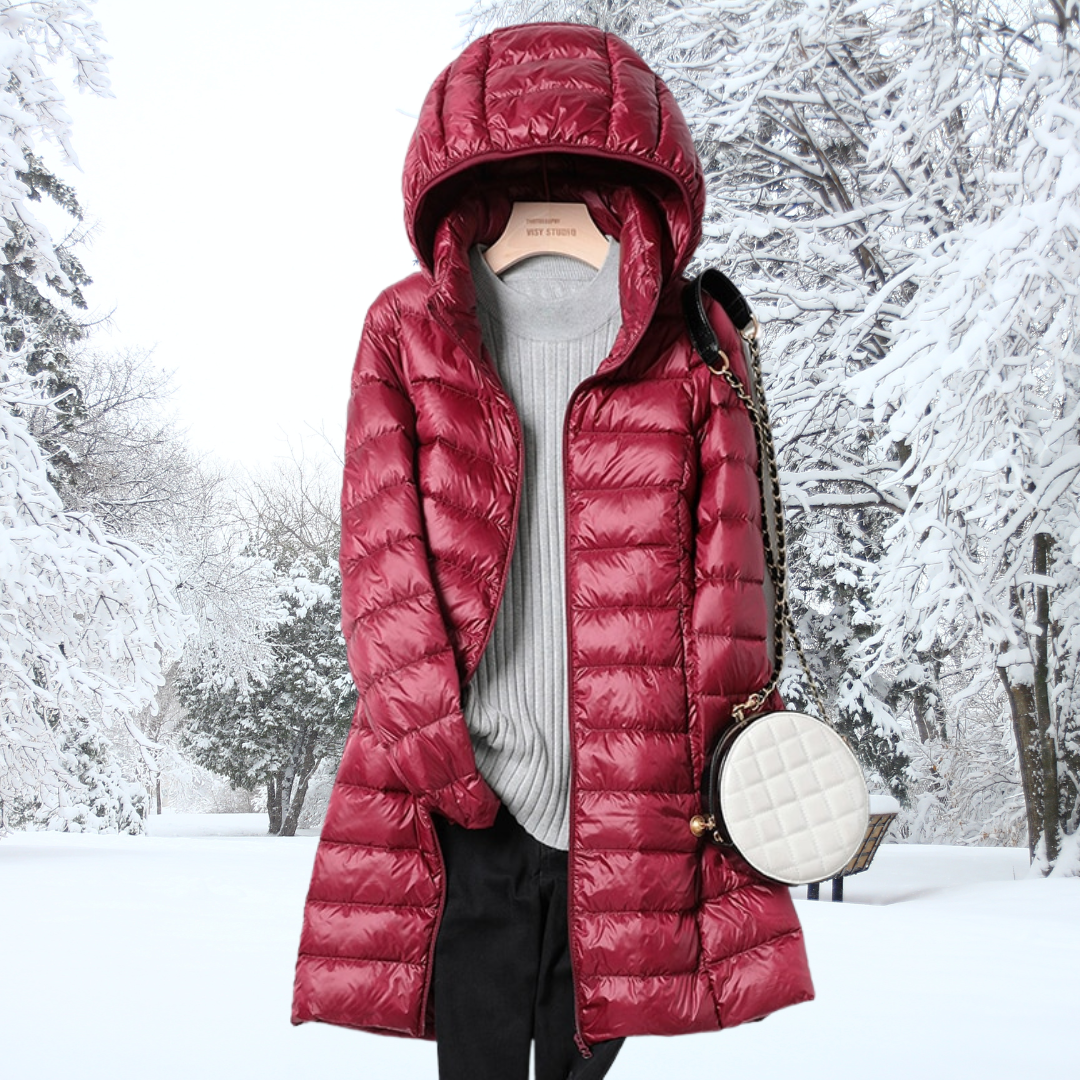 Lightweight Hooded Puffer Coat For Women | Arlena