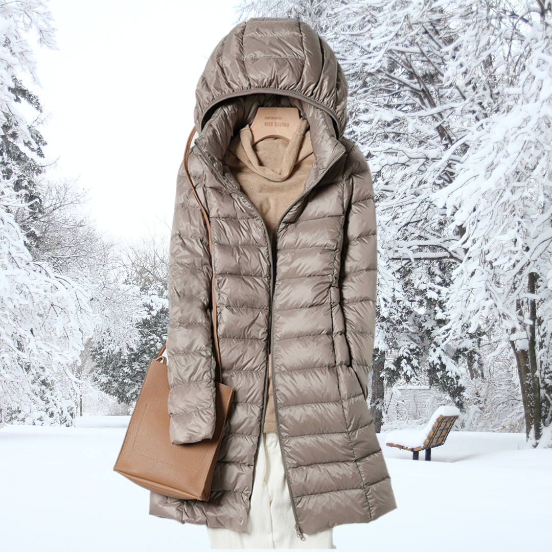 Lightweight Hooded Puffer Coat For Women | Arlena