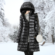 Lightweight Hooded Puffer Coat For Women | Arlena