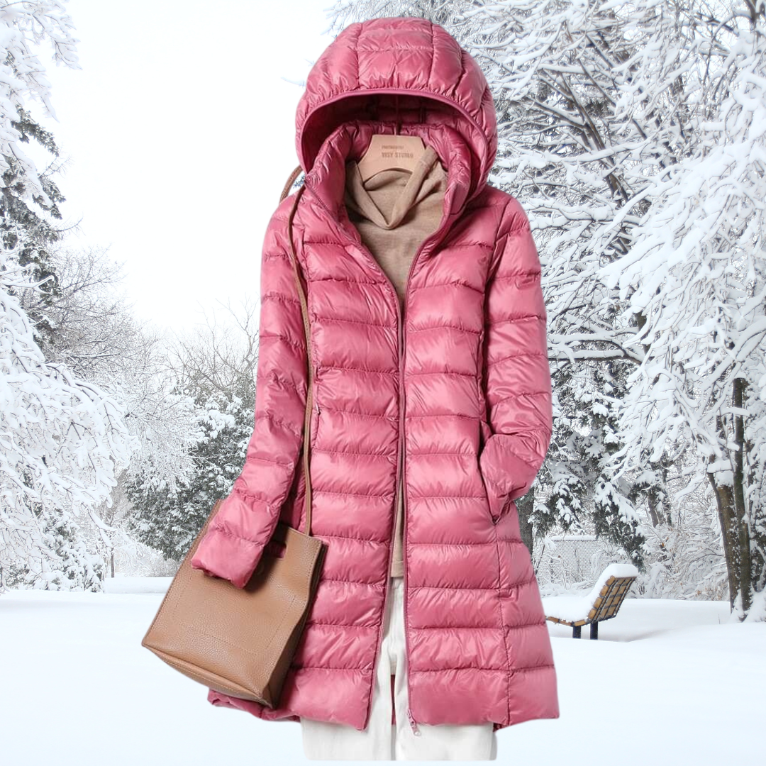 Lightweight Hooded Puffer Coat For Women | Arlena