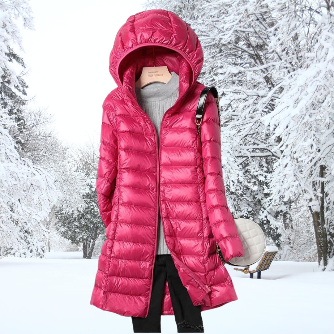 Lightweight Hooded Puffer Coat For Women | Arlena