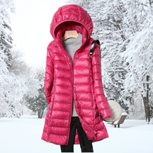 Lightweight Hooded Puffer Coat For Women | Arlena