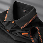 Textured Trim Polo Shirt for Men | Alvaro
