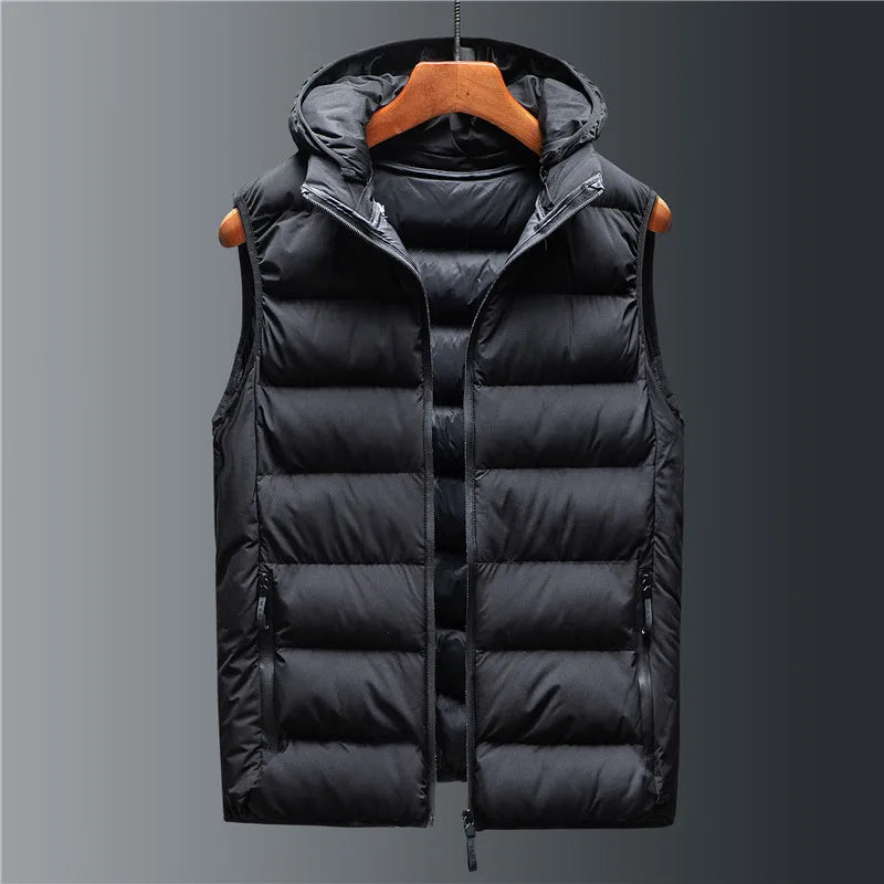 Hooded Quilted Gilet for Men | Rowan