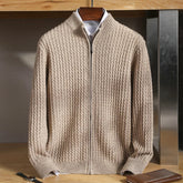 Textured Zip Front Sweater For Men | Bennett