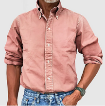 Classic Long Sleeve Button Shirt For Men | Mark