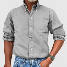 Classic Long Sleeve Button Shirt For Men | Mark