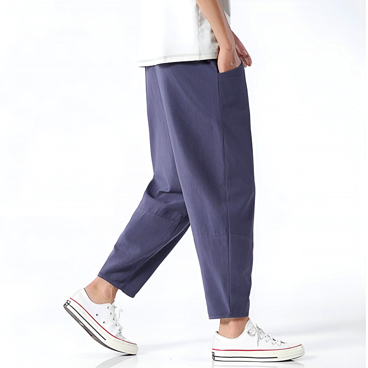 Cropped Drawstring Trousers for Men | Ardent