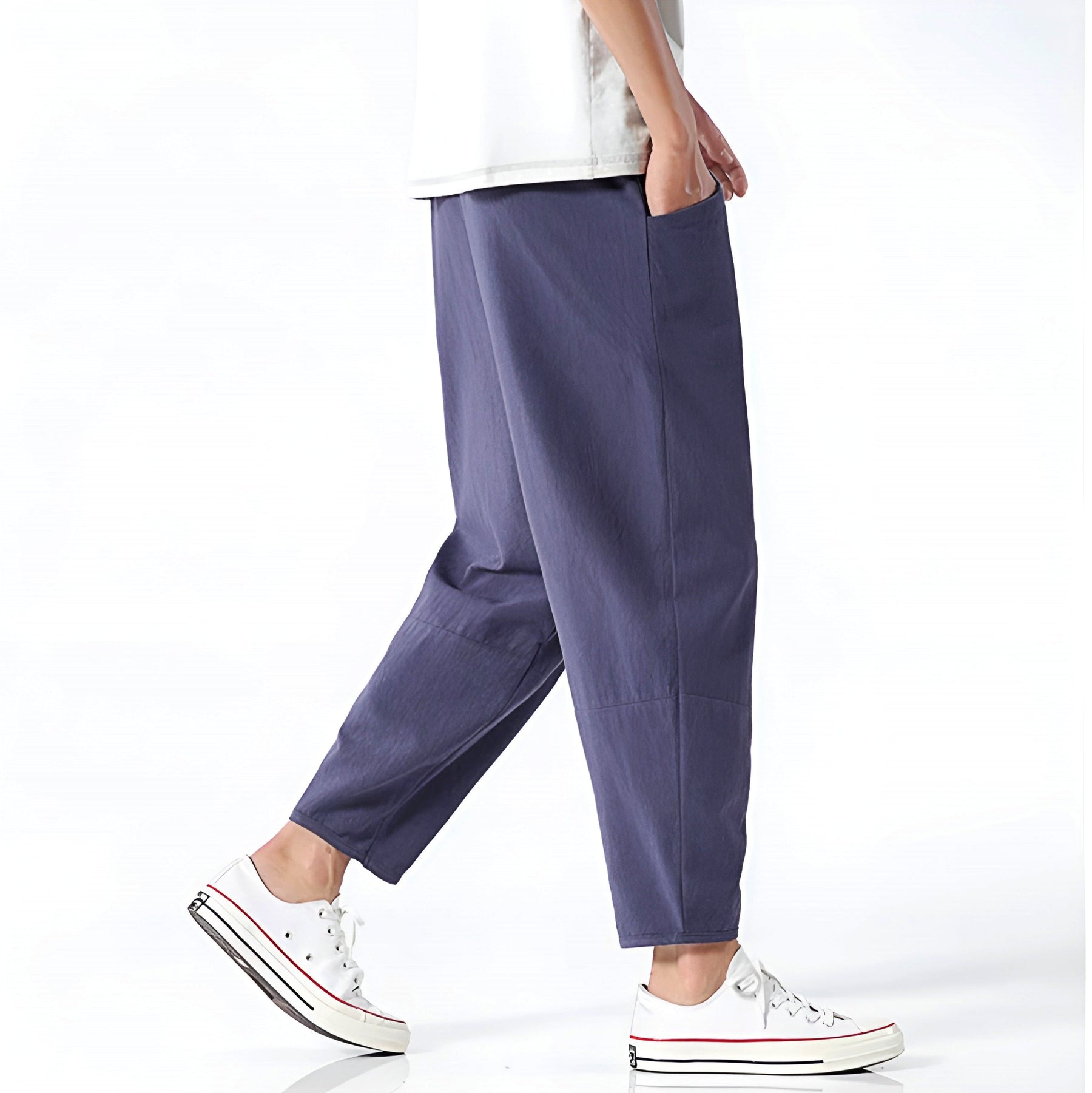 Cropped Drawstring Trousers for Men | Ardent