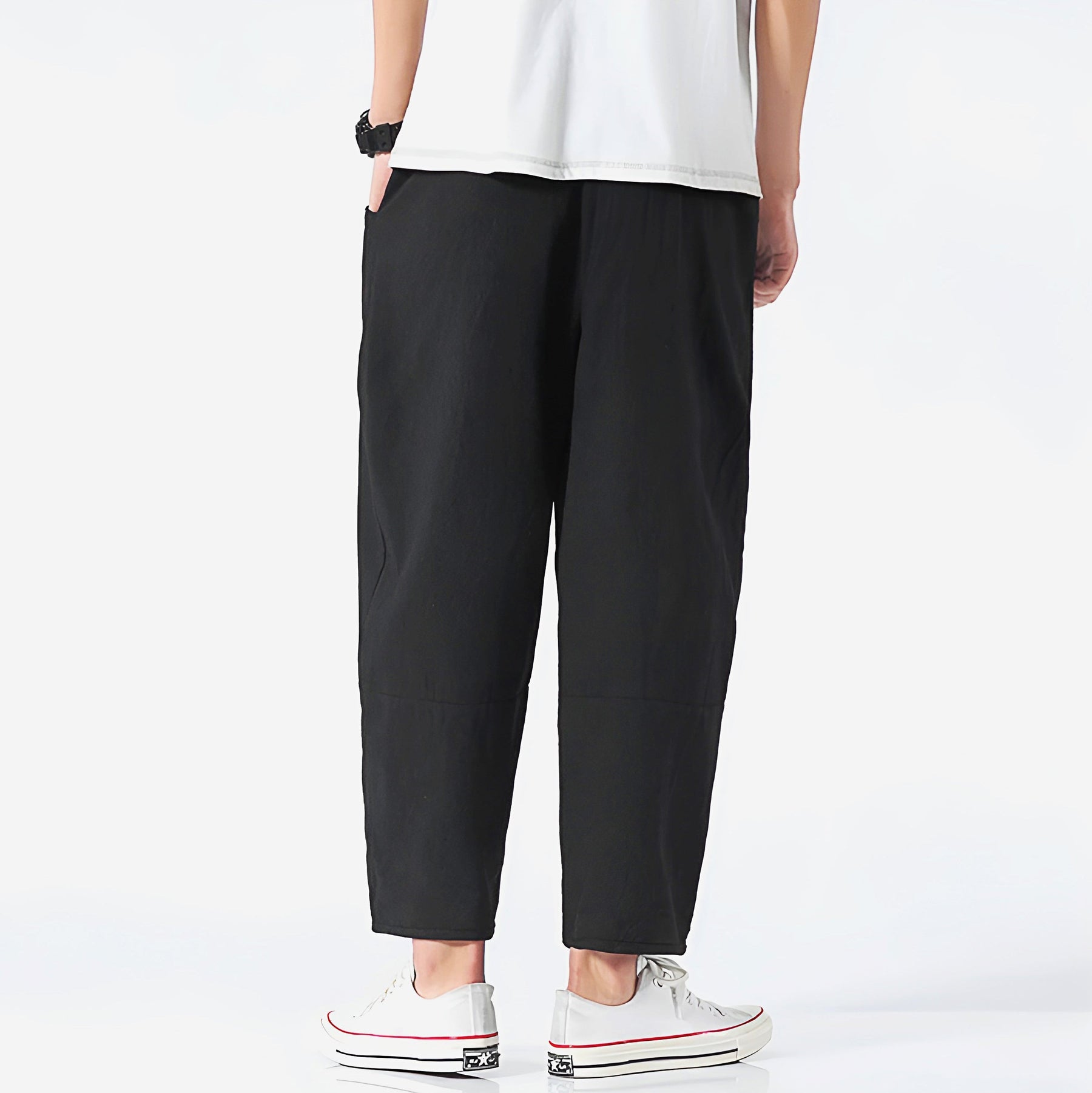 Cropped Drawstring Trousers for Men | Ardent