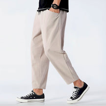 Cropped Drawstring Trousers for Men | Ardent
