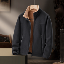 Zip Front Sherpa Jacket for Men | Calder