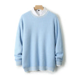 Textured Crew Neck Sweater for Men | Jheo