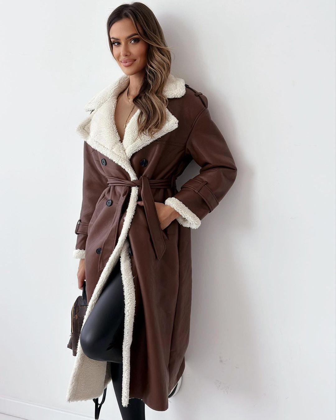 Double Breasted Long Coat For Women | Vivienne