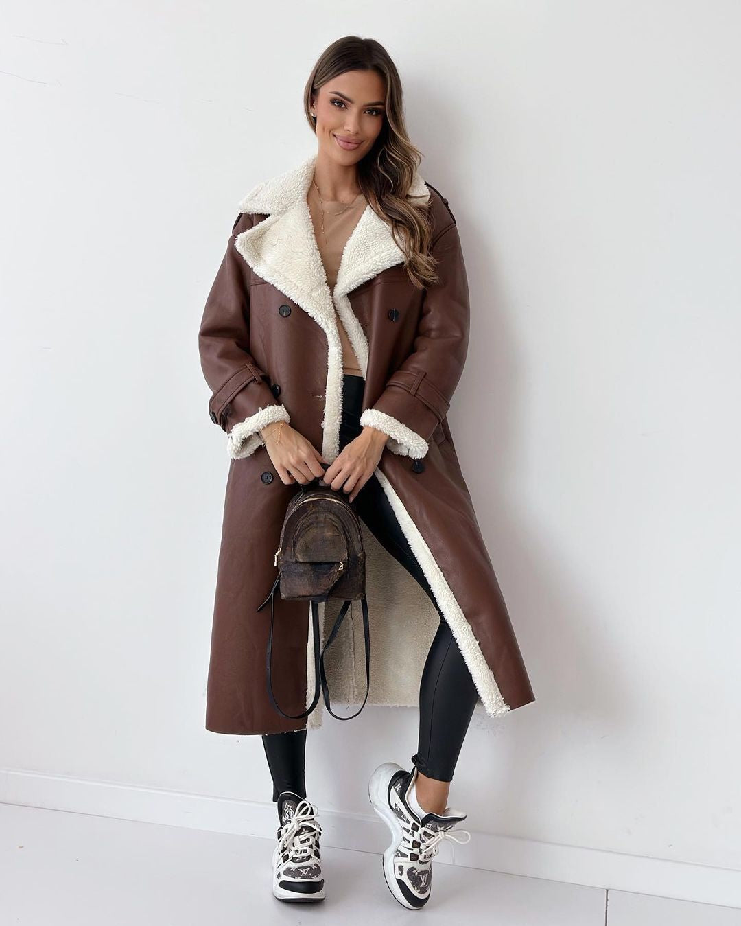 Double Breasted Long Coat For Women | Vivienne