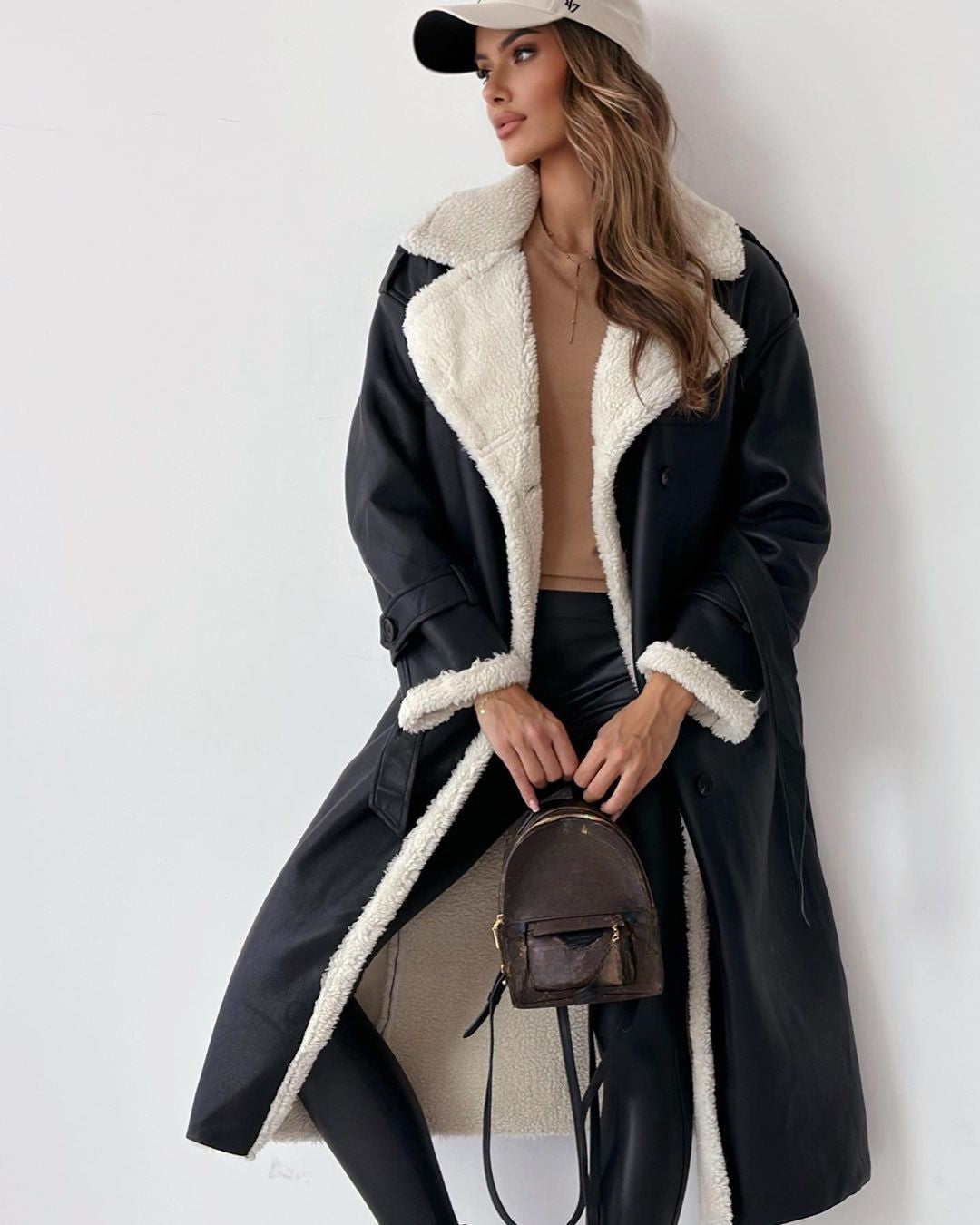 Double Breasted Long Coat For Women | Vivienne