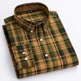 Classic Check Button Down Shirt For Men | Cedric