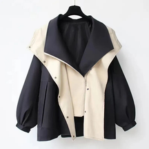Double Layer Hooded Jacket For Women | Mireya