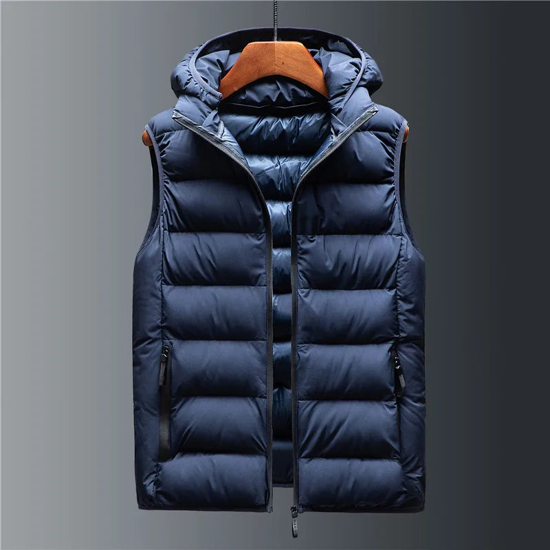 Hooded Quilted Gilet for Men | Rowan