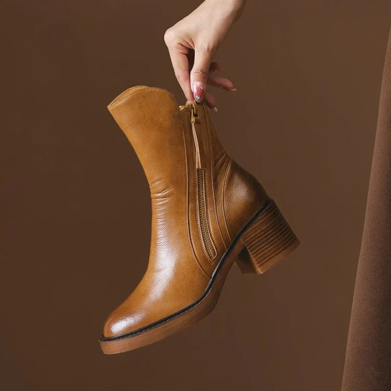 Block Heel Ankle Boots for Women | Mirella