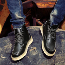 Retro Lace Up Ankle Boots For Men | Corvane