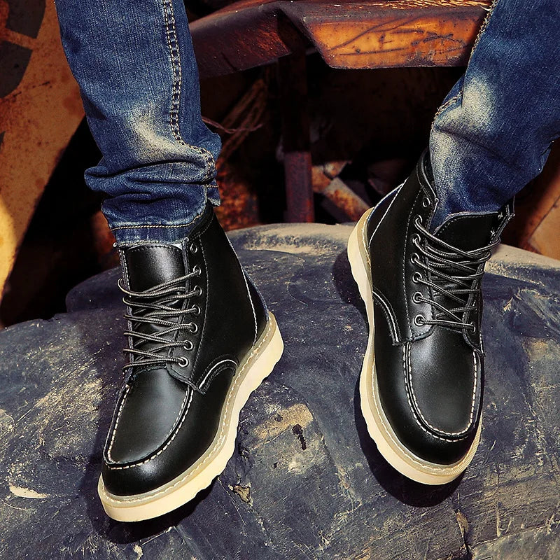 Retro Lace Up Ankle Boots For Men | Andrew