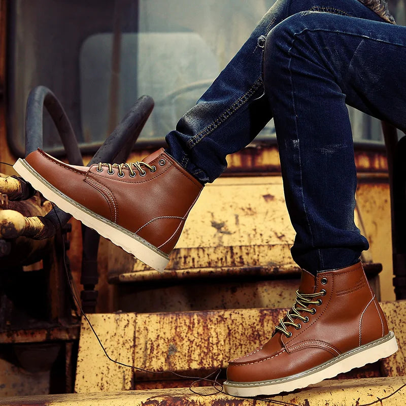 Retro Lace Up Ankle Boots For Men | Andrew