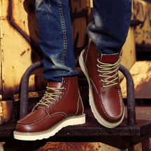 Retro Lace Up Ankle Boots For Men | Corvane