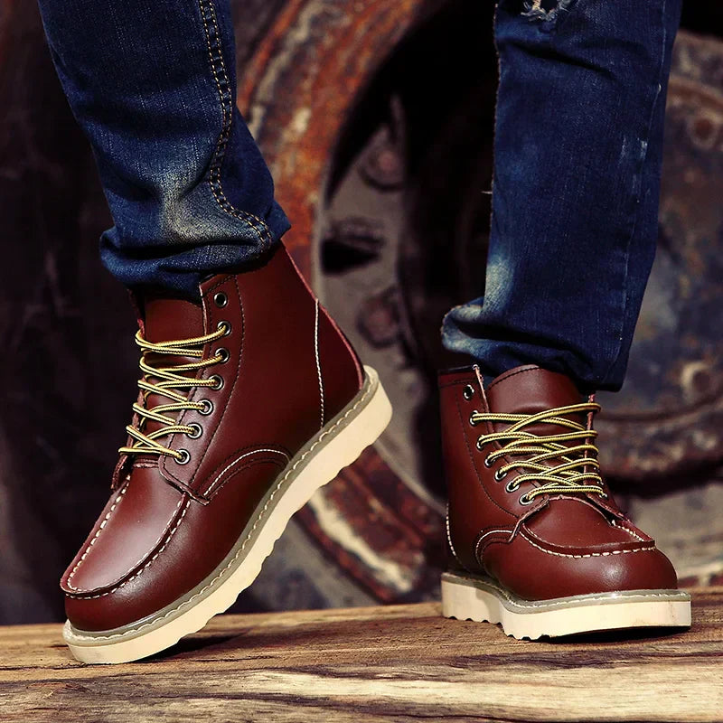 Retro Lace Up Ankle Boots For Men | Andrew