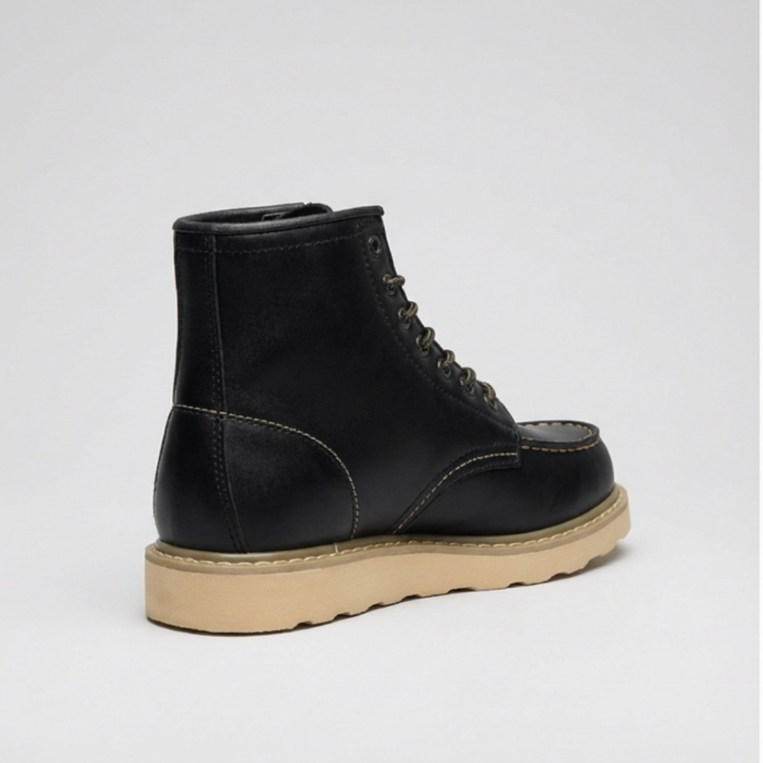 Fur Lined Lace Up Ankle Boots For Men | Theron