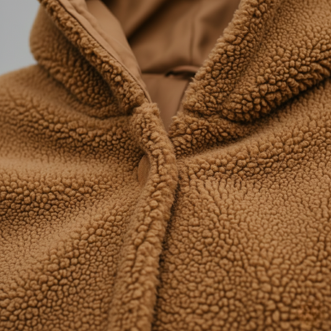 Long Hooded Textured Coat For Women | Ardelia