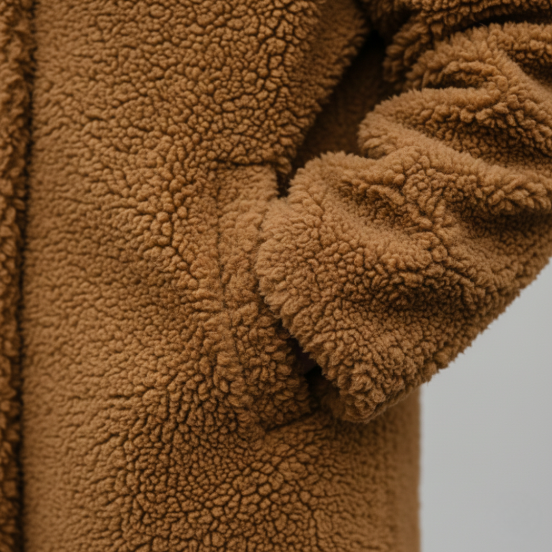 Long Hooded Textured Coat For Women | Ardelia