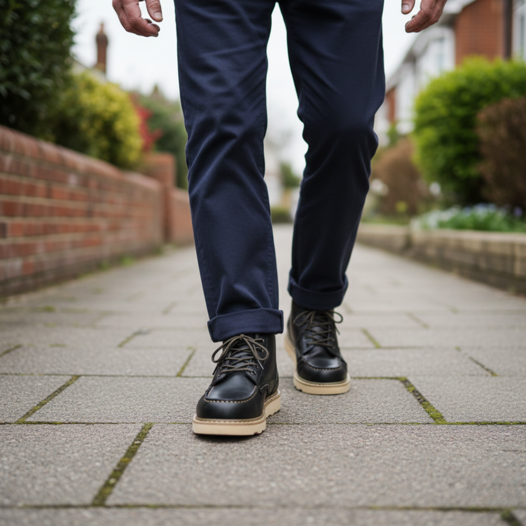 Fur Lined Lace Up Ankle Boots For Men | Theron