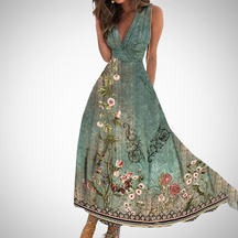 Timeless Floral Long Dress For Women | Elarisse