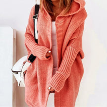 Oversized Hooded Knit Cardigan For Women | Alessandra