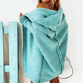 Oversized Hooded Knit Cardigan For Women | Alessandra