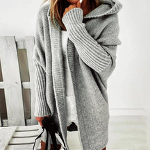 Oversized Hooded Knit Cardigan For Women | Alessandra