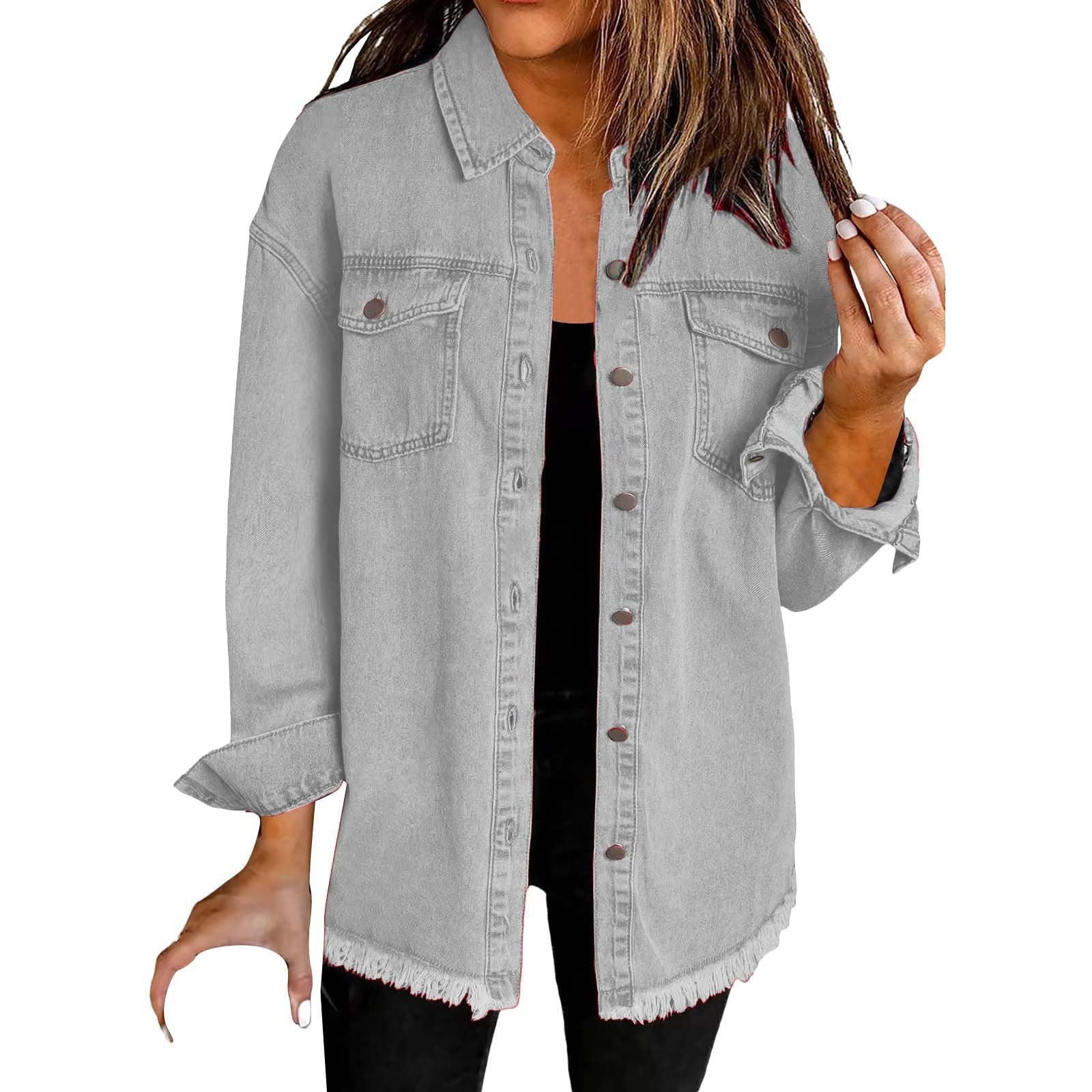 Relaxed Fit Denim Jacket For Women | Kalinda