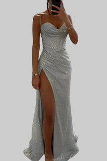 Corset Style Sparkle Maxi Dress For Women | Velmira